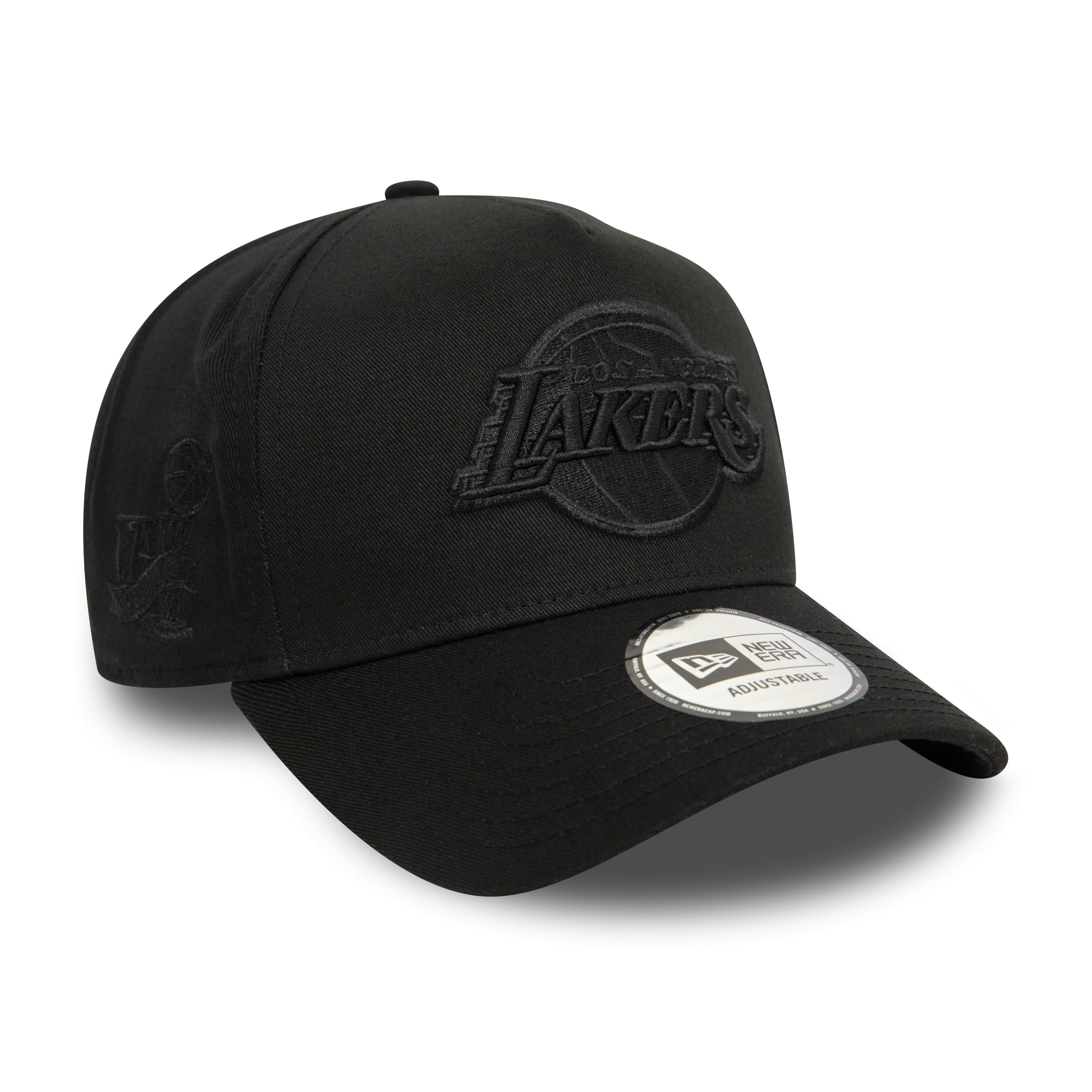 New Era NBA Cap Los Angeles Lakers Basketball hat Black Adjustable Strapback Curved Visor Team Logo โ image 1