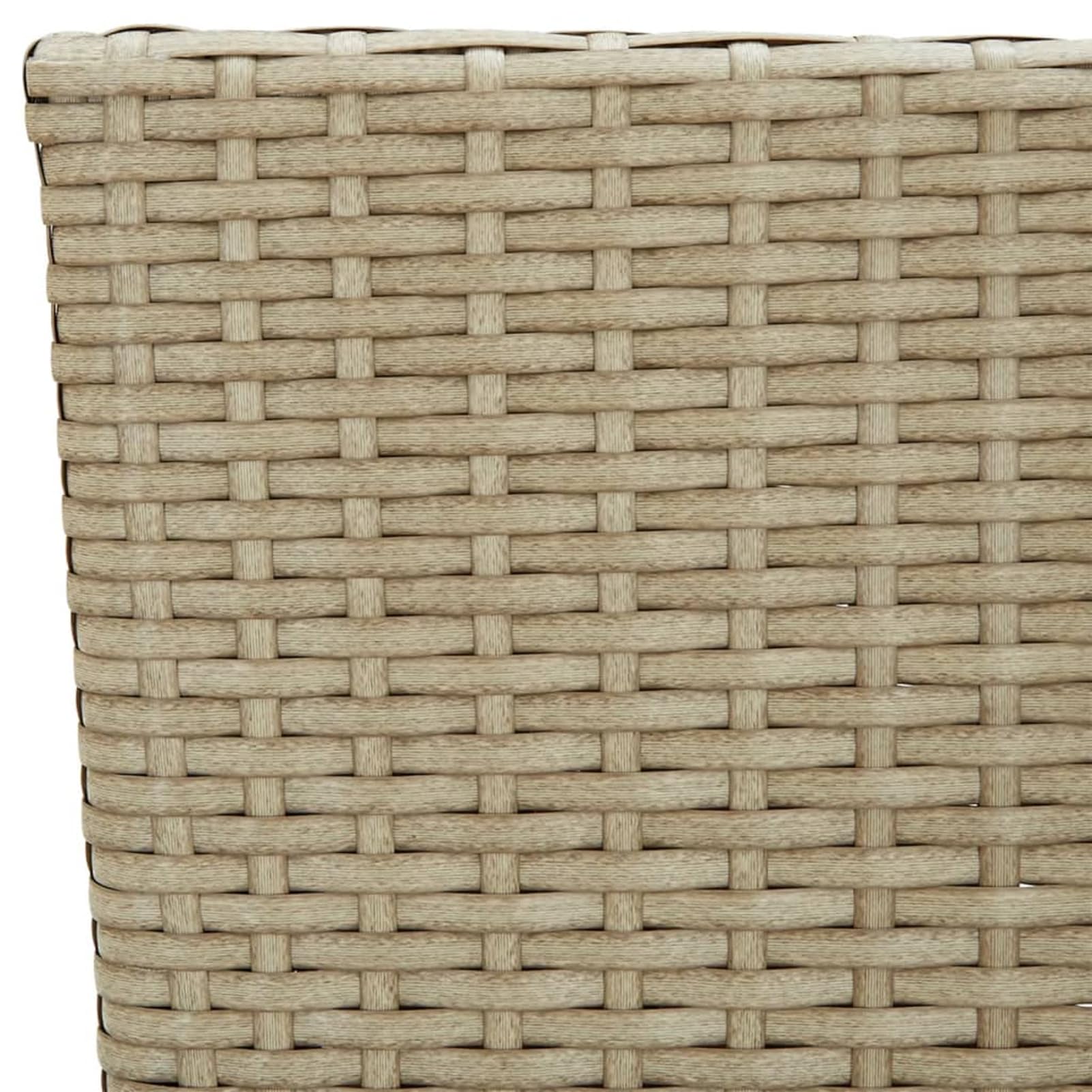 Juego de 4 sillas de jardín con cojín, sillas de jardín, sillas de ratán, sillas de jardín, muebles de balcón, resistentes a la intemperie, terraza, balcón, 4 unidades, polirratán, beige