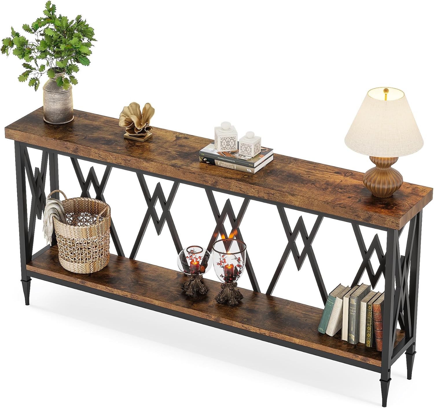 LITTLE TREE 70.86 Inche Extra Long Sofa Console Table,2