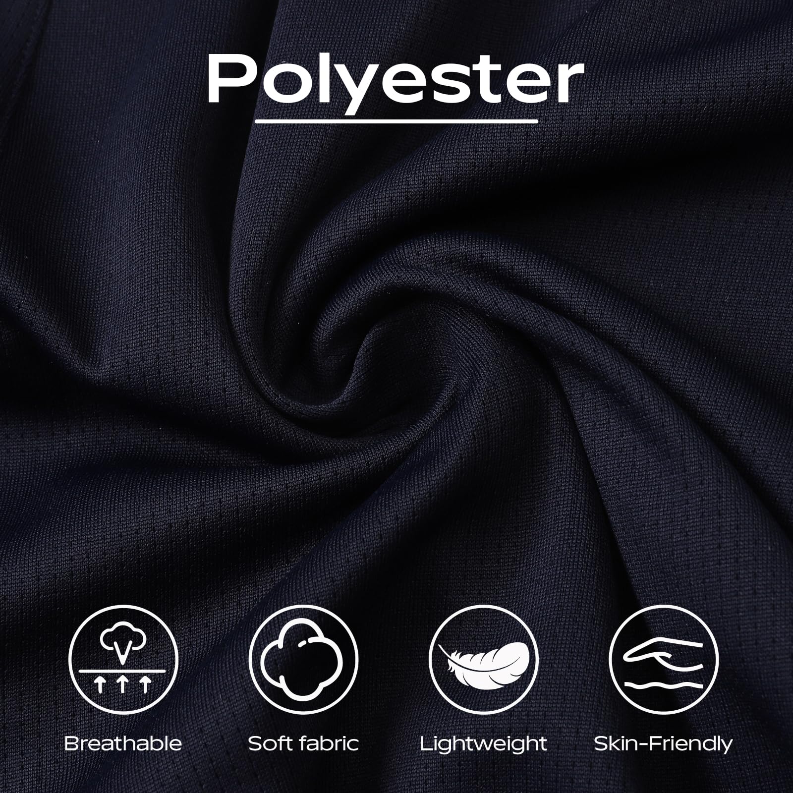 HUAKANG Paquete de 3 Pantalón Chandal Hombre Pantalones de Entrenamiento con Bolsillos Cremallera
