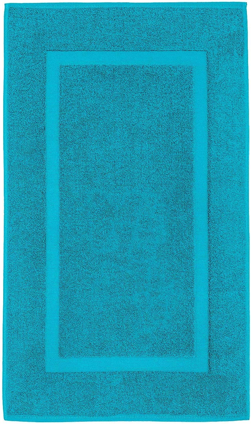 2 Washcloths, 2 Hand Towels, 2 Bath Towels, Soft & Absorbent 600 GSM Premium Hotel & Spa Quality 6 Piece Genuine Turkish Cotton Bathroom Towel Set, Aqua Blue (Towel Bath Mat Set, Aqua Blue)