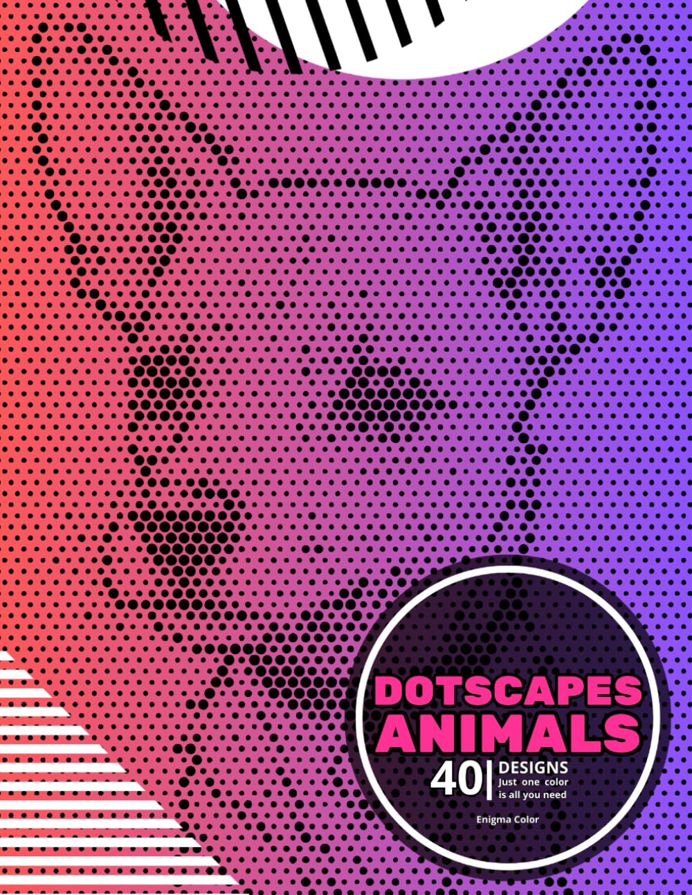 Dotscapes: Animals: A Calm and Satisfying Dot Tracing Book with 40 Designs