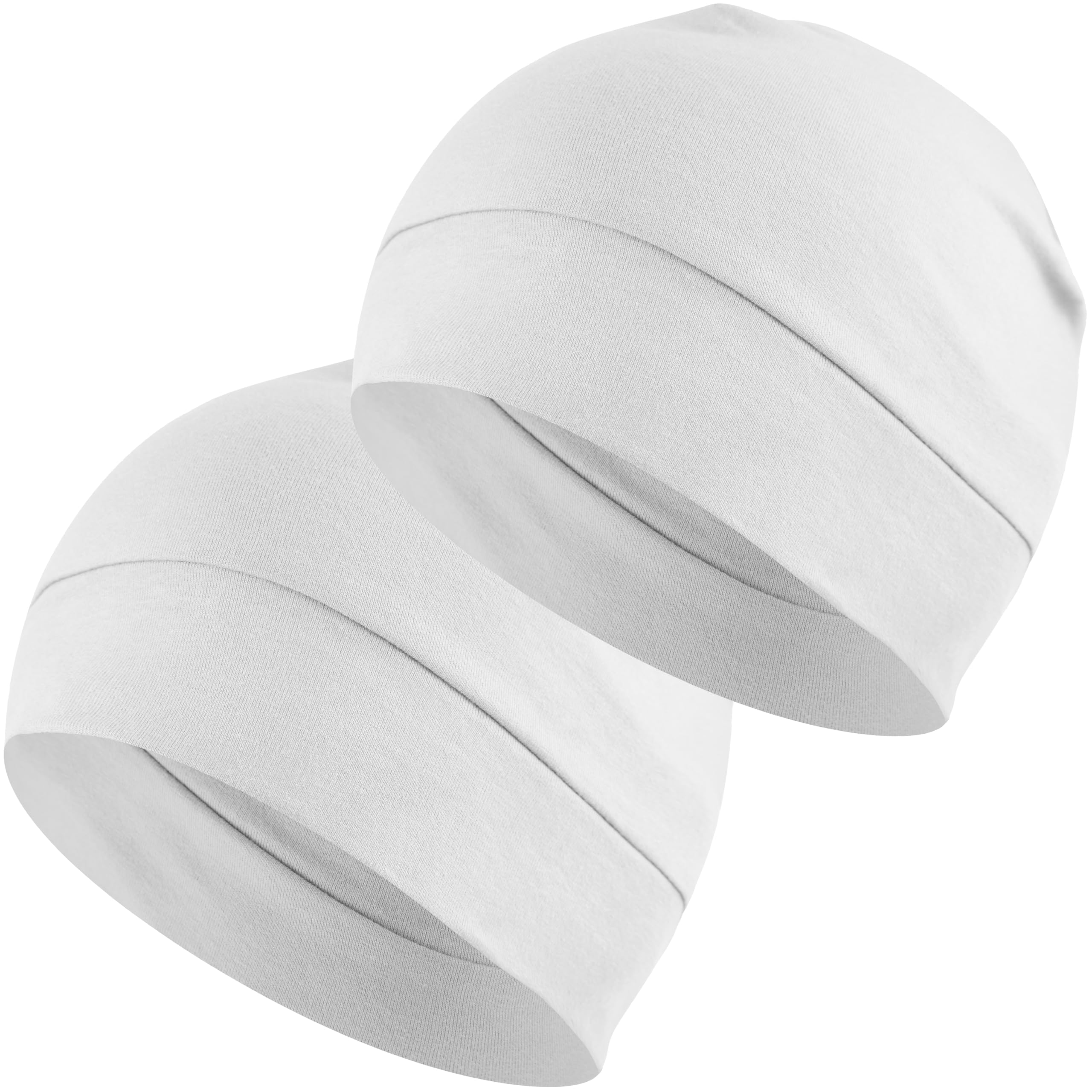 EINSKEY Unisex Skull Caps, 2-Pack Cotton Beanie Hat for Running Cycling Sleeping Cap Chemo Headwear Hard Hat Helmet Liner