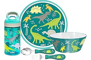 zak! Dynamics Dinosaur 5-Piece Dinnerware Set