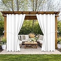 Vista 16 de DIVA EN CAMINO DEC Cortina de patio para exteriores, impermeable, oscurecimiento, con aislamiento térmico, cortinas interiores para dormitorio