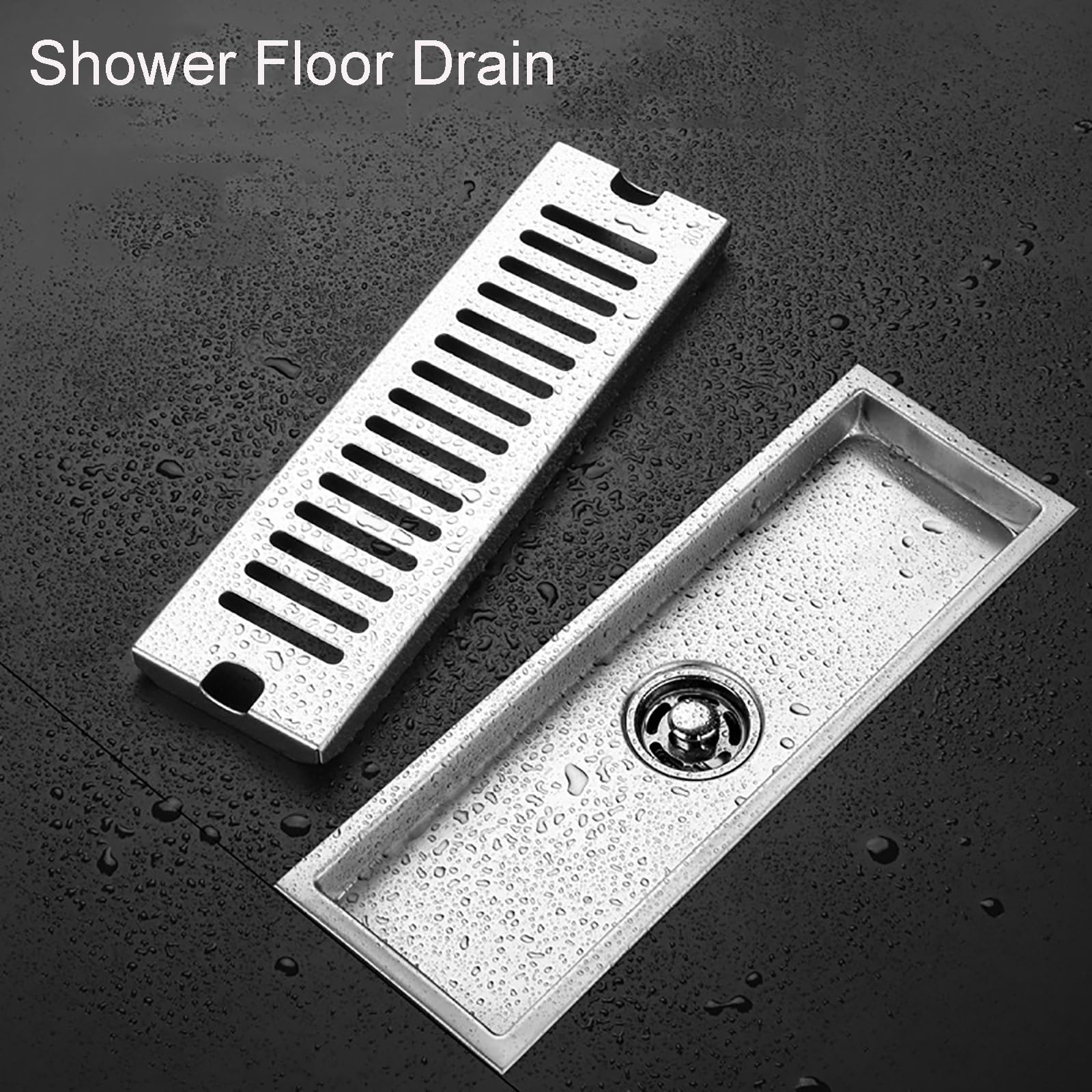 Rejilla de Desague para Ducha, Rejilla Plato Ducha de Acero Inoxidable, Apta para Baños, Balcones y Cocinas(70 cm/27 in)