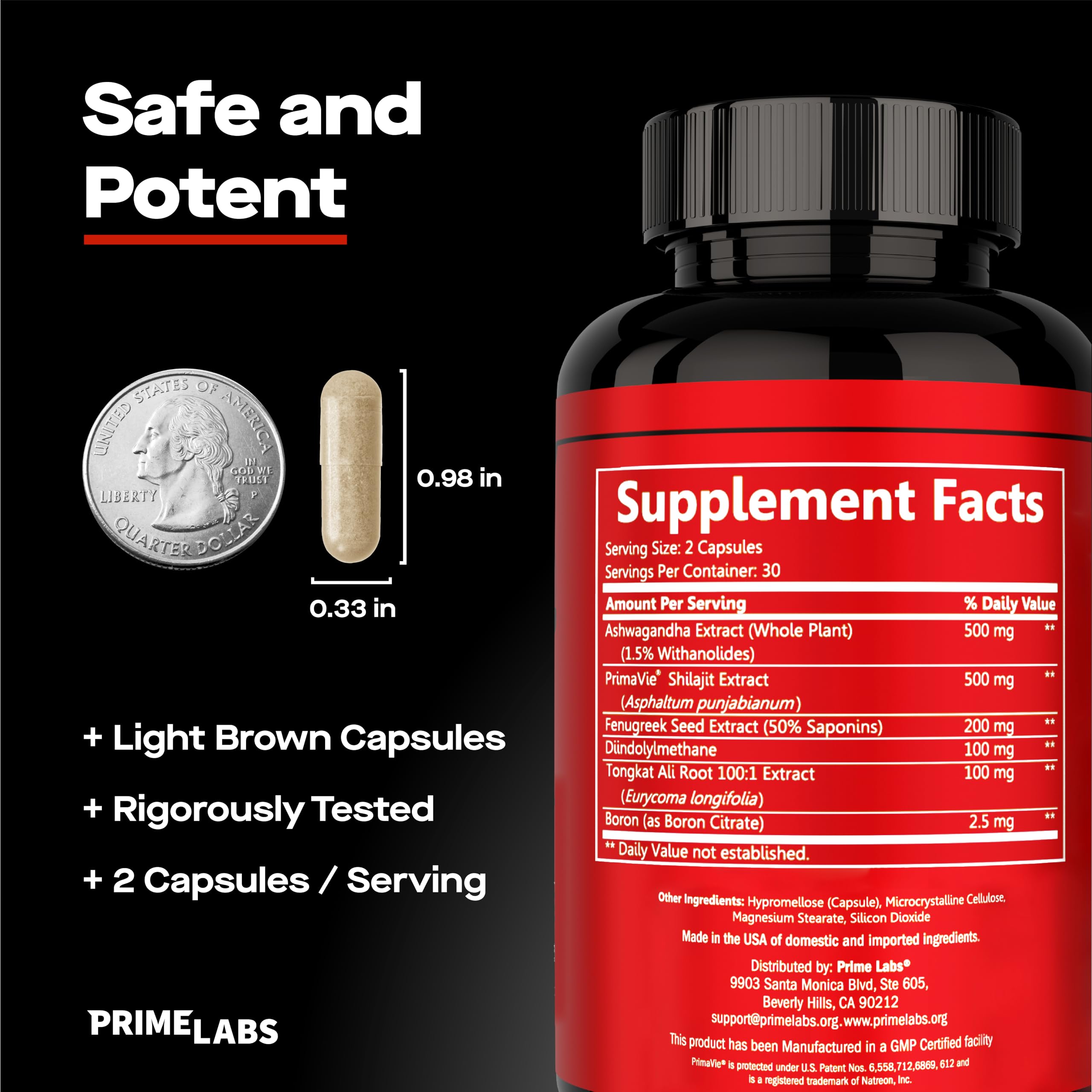 Prime Labs Prime Test Pro, Testosterone Booster for Men with Shilajit — Amazon image 5
