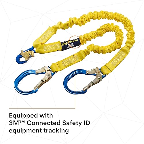Miniatura 12 de 3M DBI-SALA 6' Shockwave2 1 1516 "Poliéster Tubular Web Twin-Leg Tie-Off Cordón Amortiguador Con Snap Hook Y Aluminio Rebar Ganchos En Los Extremos