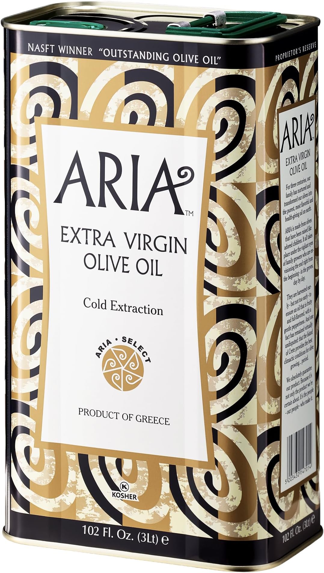 Greek 3L Tin Extra Virgin Olive Oil, Cooking & Finishing Oil