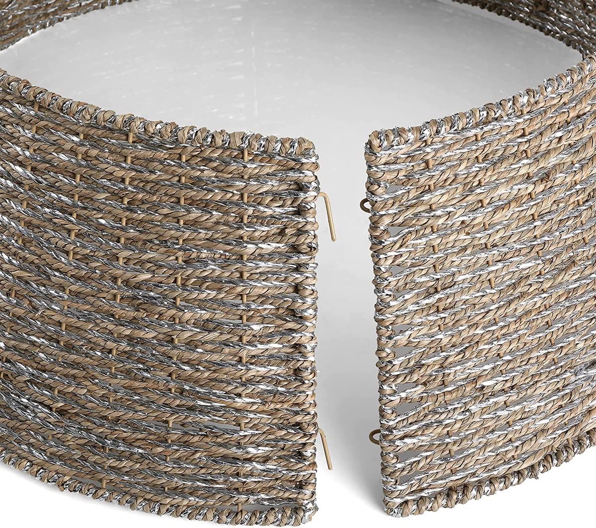 Jupe de sapin de Noël Meisterhome Modèle 3 jonc de mer naturelle 60 cm