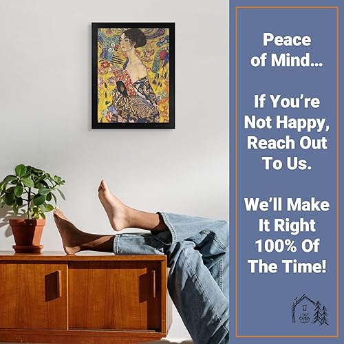 Miniatura 5 de Gustav Klimt Impresión en marco plano negro Reproducción de pinturas de obras de arte finas Regalo de póster enmarcado para decoración de pared