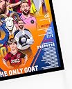 SINCE 7 STORE Wood Lionel Messi Legendary Career Framed Poster For Gifting/For Room Decor/For Football Fans (A4, Black) gallery image