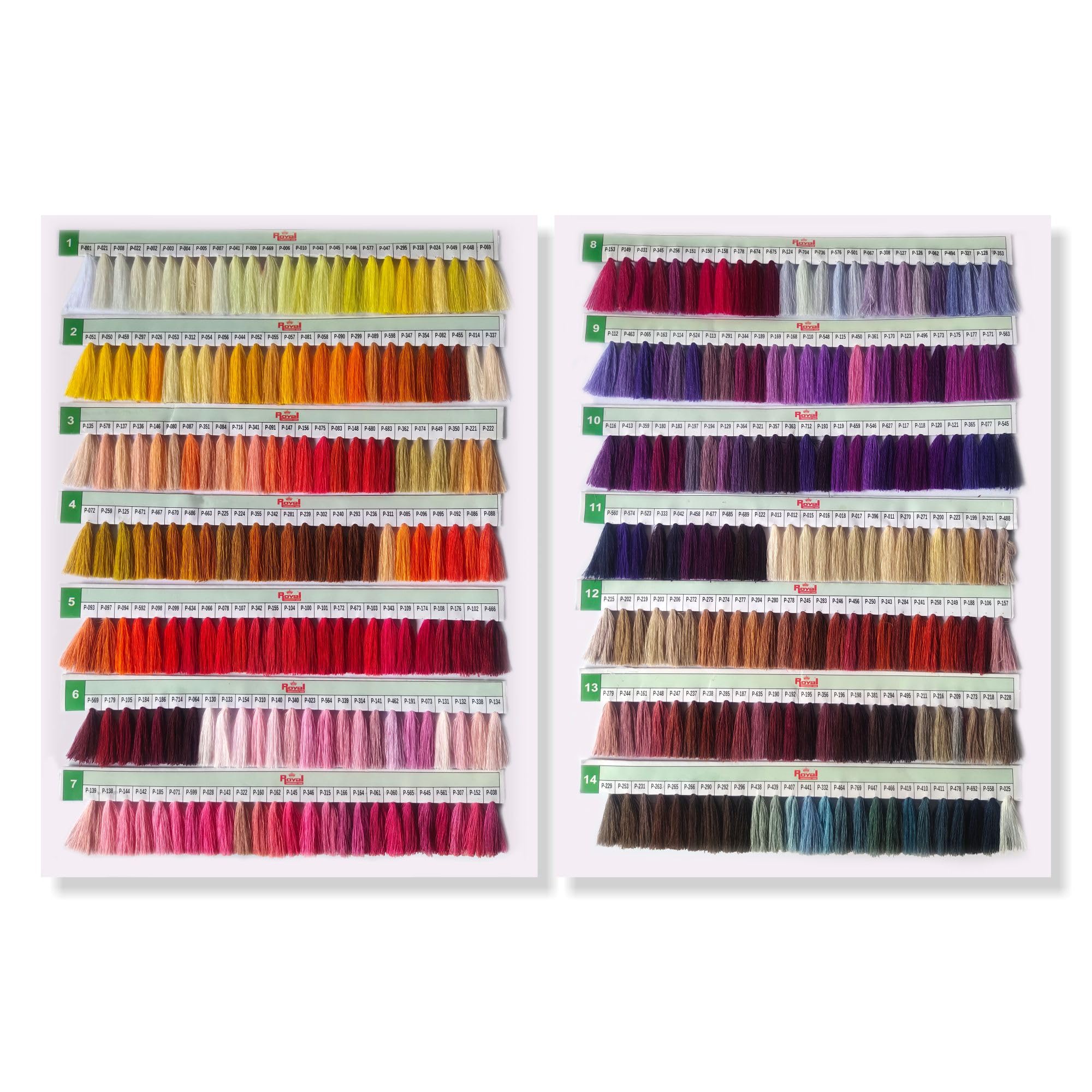 Royal Embroidery Threads | Spun Polyester Sewing Thread Shade Card/Catalog (Pack of 1) – 1000 Shades (B0CQCHF8LZ) Amazon Price History, Amazon Price Tracker