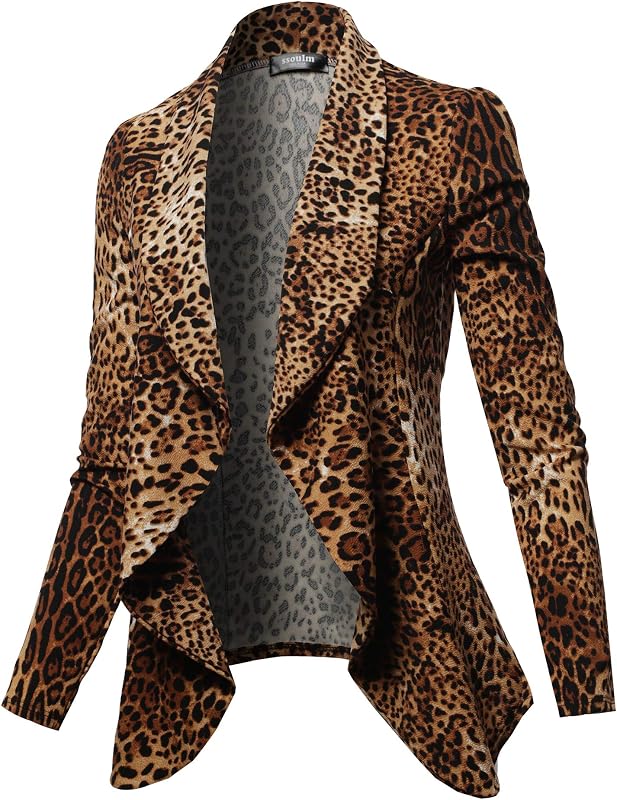 Women's Casual Stretch Blazer - Professional Notch Lapel Work Office Jacket, Lightweight All-Day Comfort (S-3XL)