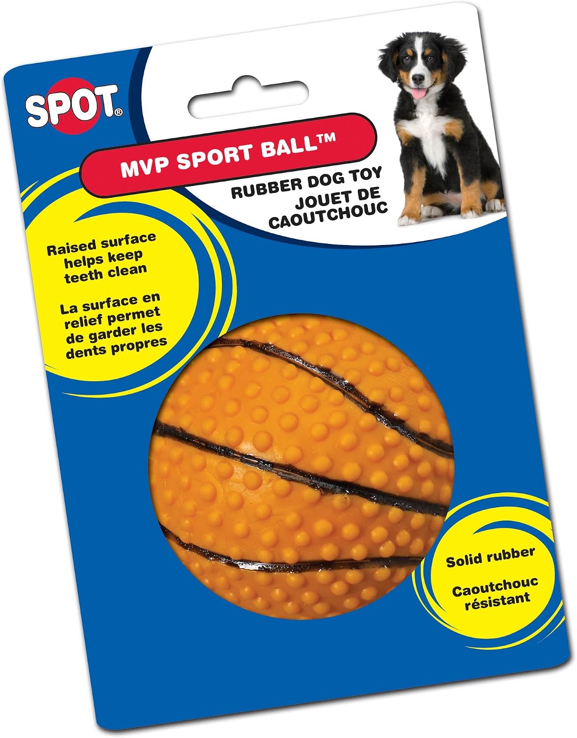 Ethical Pet Rubber MVP Extreme Sport Ball for Dogs, 3.5-Inch, Assorted