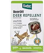 Safer 5962 Deer-Off Deer Repellent Stations - 6 Waterproof Deer Repelling Stakes for Gardens and Lawns - All Season Protection