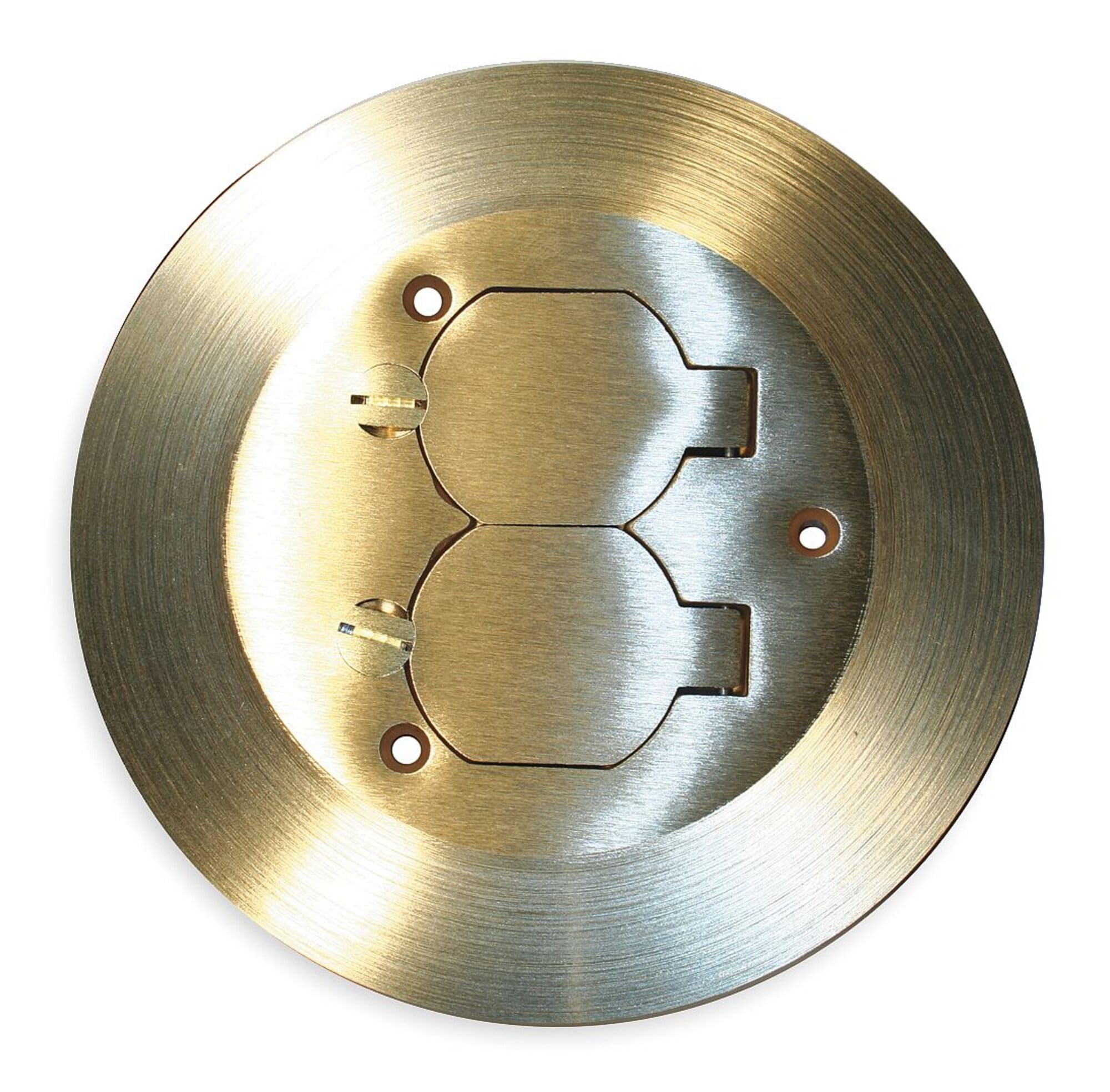 きゃんべる Floor Box Cover,Round,Aluminum,3/16 in. HUBBELL WIRING