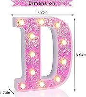 Vista 161 de Foaky LED Letter Lights Sign Marquee Light Up Letters Sign for Night Light Wedding/Birthday Party Battery Powered Christmas Lamp Home Bar