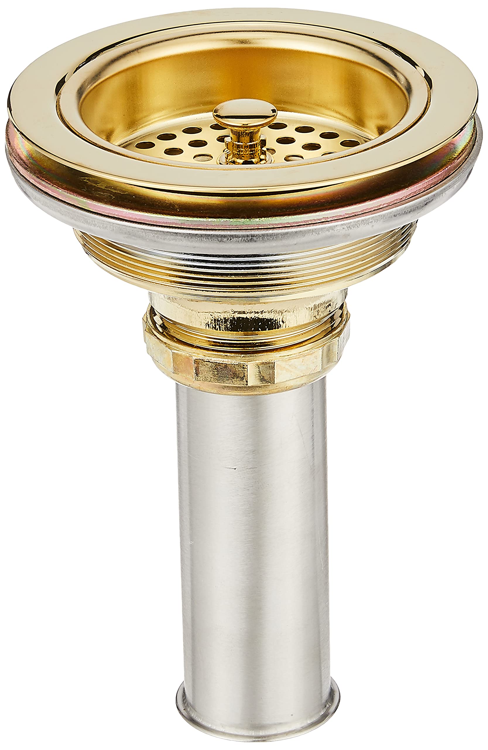 KohlerK-8801-PB Duostrainer Sink Strainer, Vibrant Polished Brass