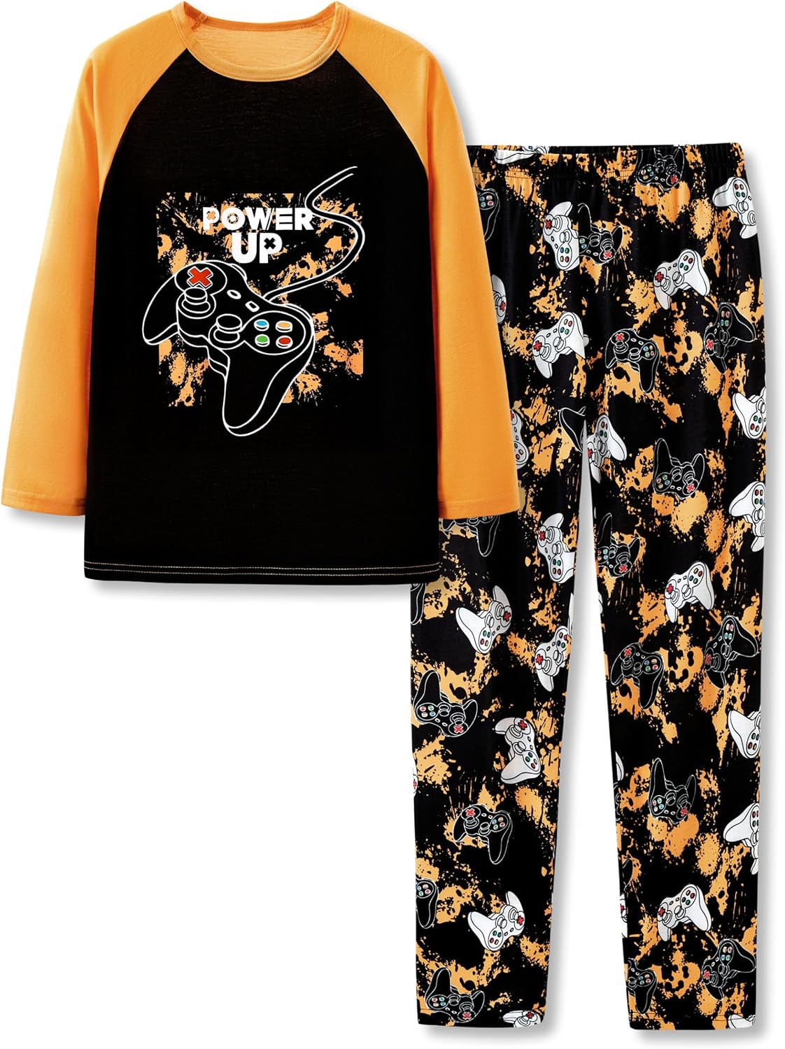 Beezizac Pajamas for Boys Game/Ninja/Dinosaur Long Sleeve & Pants PJ Size 6-18