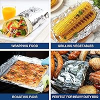 Vista 4 de Rollo de papel de aluminio resistente para alimentos de 18 pulgadas 500 pies de papel de aluminio resistente seguro para alimentos