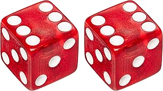 Trick Tops Dice, Clear/Red