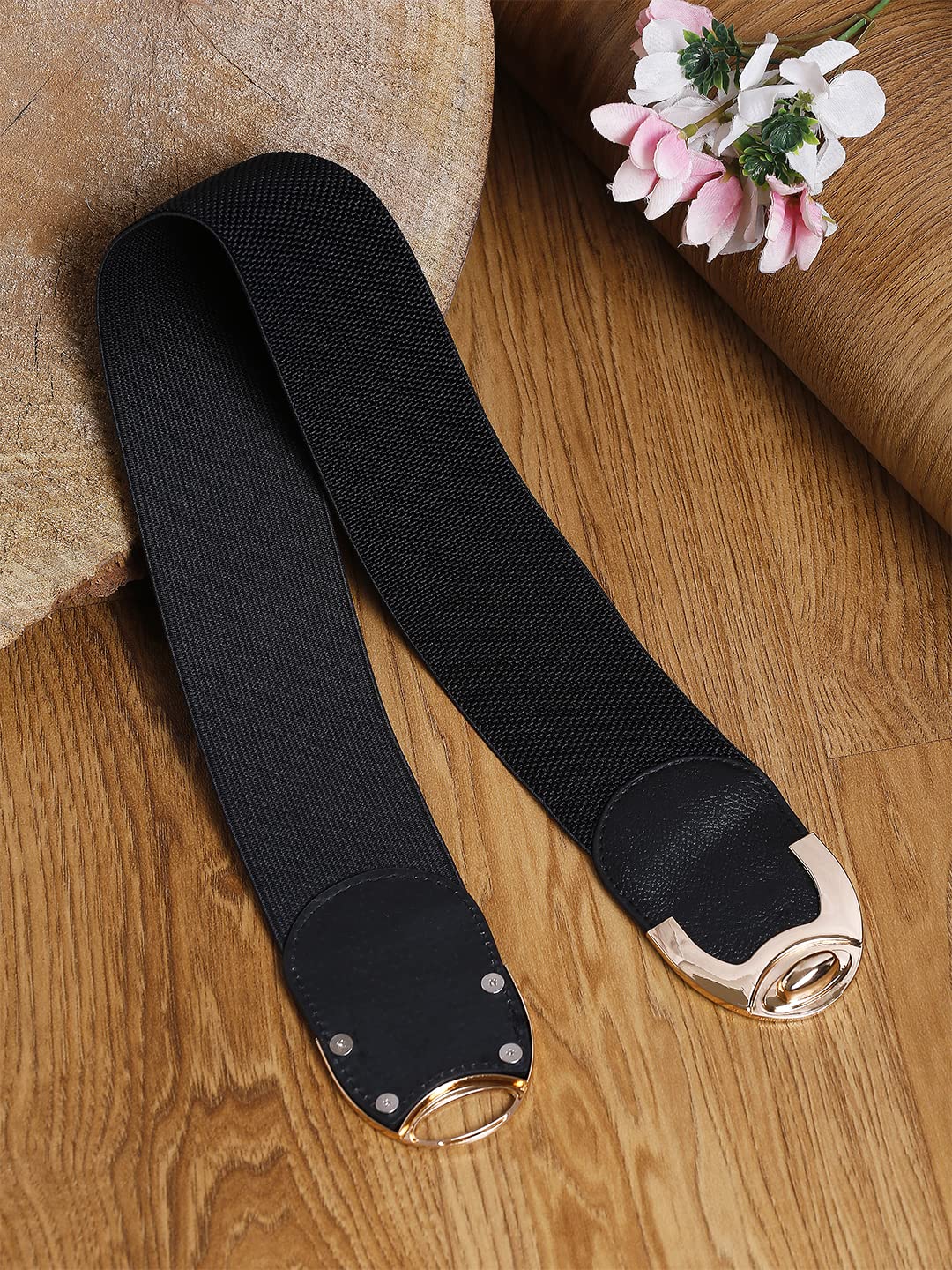 Women's Adjustable Black Kamarband Waist Belt, Celebrity Inspired