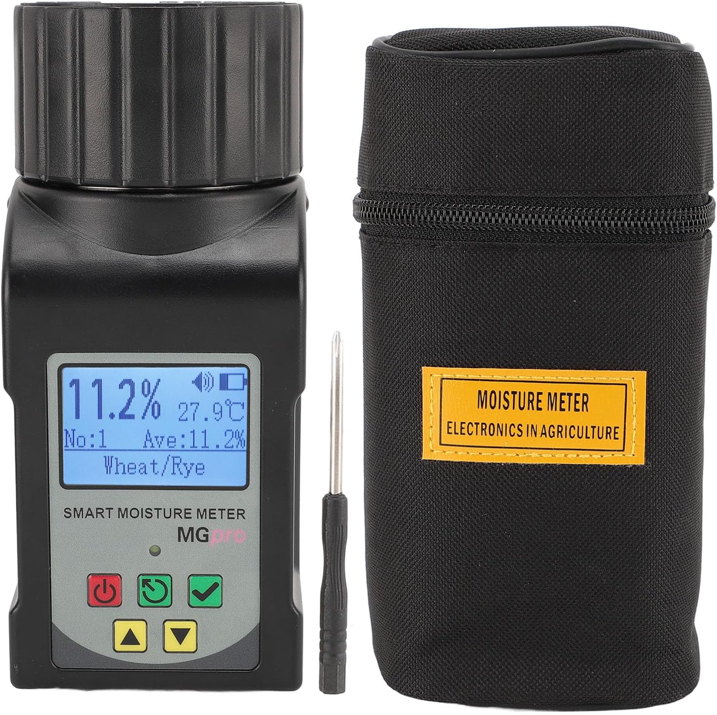 Coffee moistures Tester ABS Portable Mini Cup Grain Humidity Meter Grains Humidity Tester for Coffee Cocoa Rice Wheat 25 Kinds