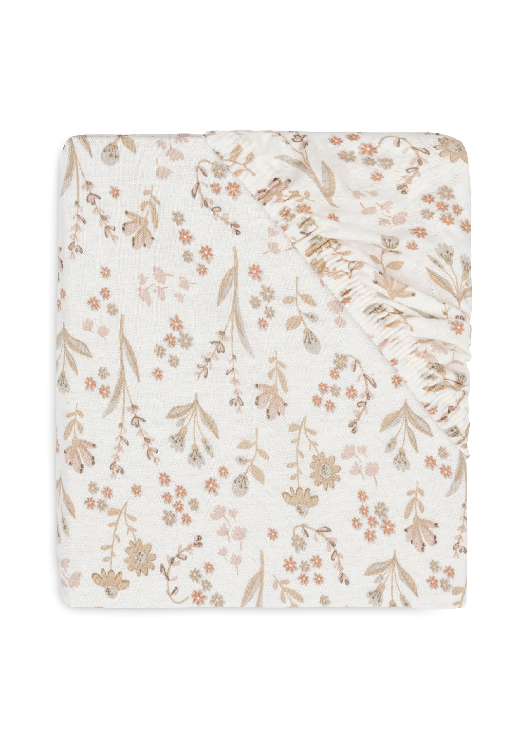 Jollein Lenzuolo con angoli elasticizzati in jersey, per culle, Bloomy, 40 x 50 x 80 x 90 cm, 100% cotone, certificato Oeko-TEX