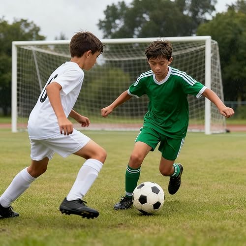 Miniatura 5 de Regalos de operación de Navidad, paquete de 12 pelotas de fútbol a granel, incluyen pelotas de fútbol de tamaño 5 desinfladas con bombas con agujas