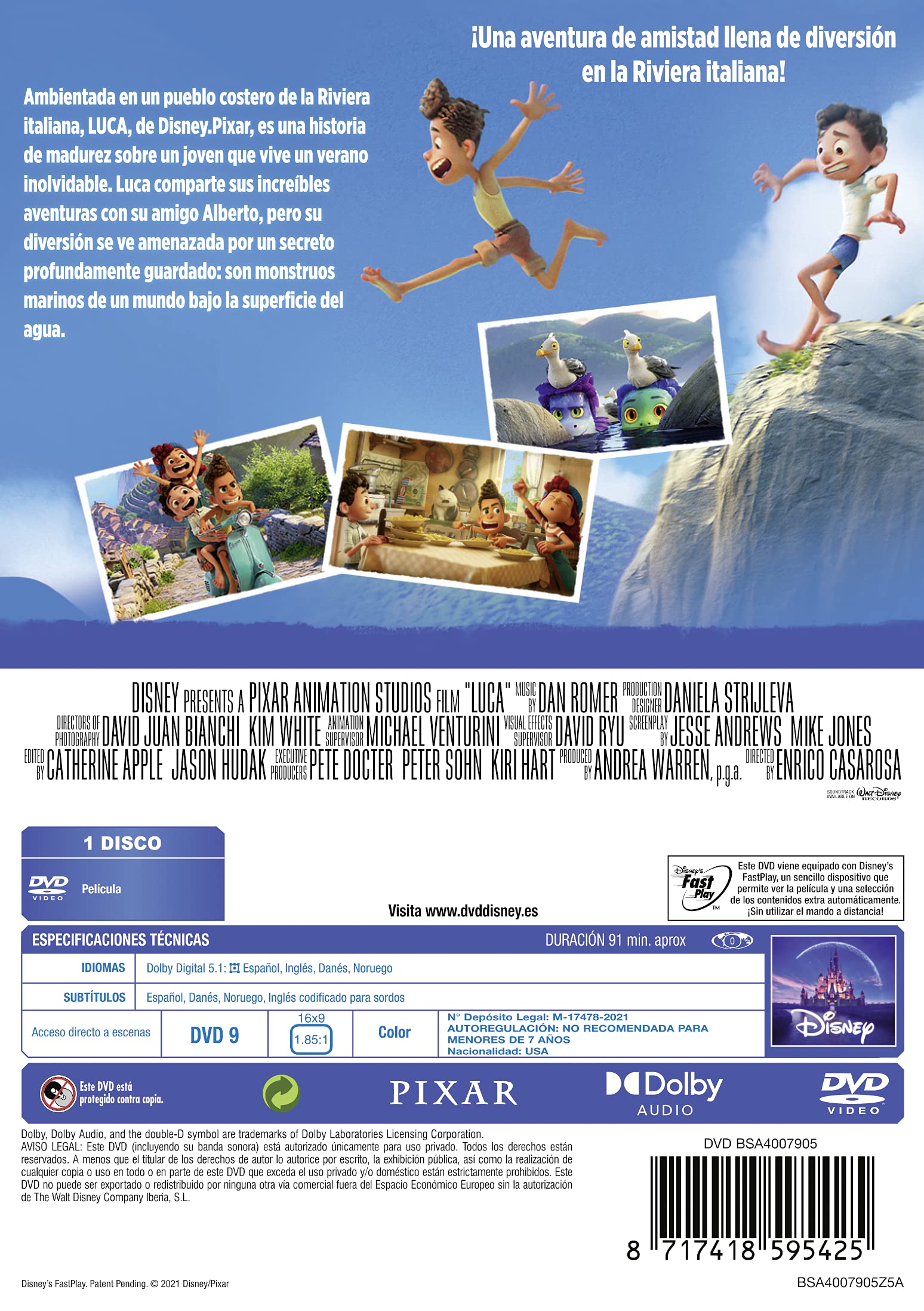 Image secondaire de Luca - Film d'Animation en DVD