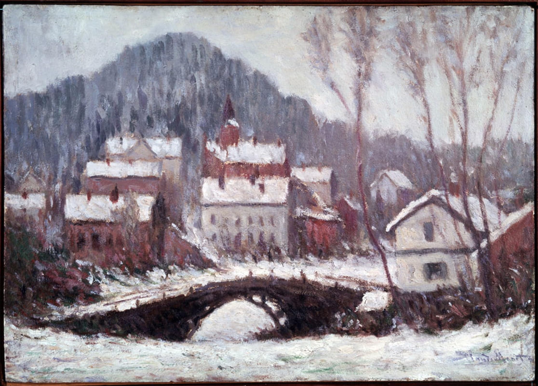 ARTXLXXBN Famous Art Print Poster Vintage Wall Art Paysage D'hiver Peinture De Claude Monet by Claude Monet Canvas Art Poster for Home Decor 60x90cm