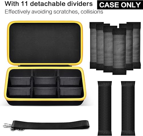 Miniatura 3 de Estuche de almacenamiento de batería extra grande para batería DEWALT 20V60V MAX XR y cargador, caja transportadora de paquete de baterías de