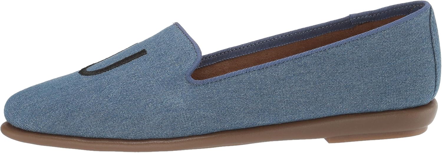 Aerosoles Women's Betunia Slip-on Loafer 6.5 Denim Fabric