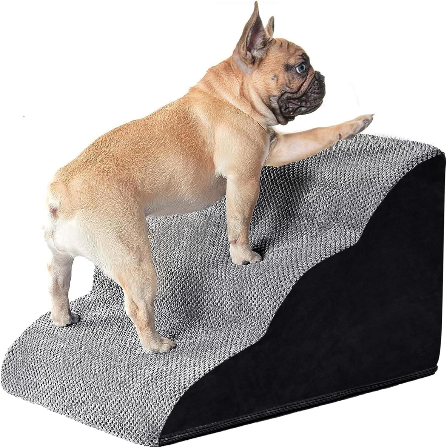 DGYB Dog Stairs for Small Dogs 3 Steps Dog Ramp for Bed