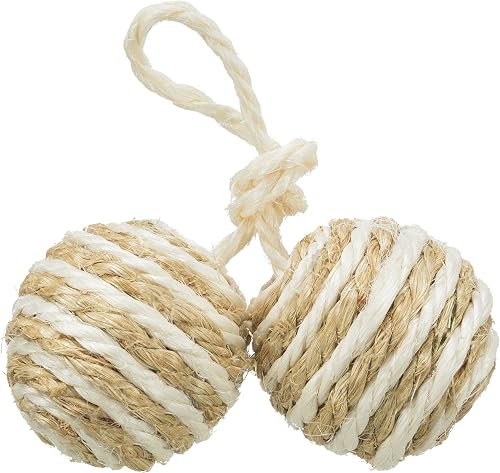 TRIXIE 2 Pelotas con Cuerda para Gatos