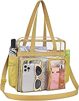 Vista 64 de Bolsa de mano transparente Oraben aprobada por el estadio 12 x 6 x 12 Bolsa de estadio para trabajo, deportes, juegos, gimnasio