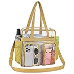 Clear Bag for Stadium Events 12x6x12 Clear Tote Bag for Women Transparent Lunch Bag for Work Sports Concert