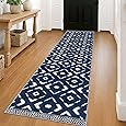 KILOCOCO Hallway Runner Rug 2x8 Runners for Hallways Printed Washable Runner Rug Non Slip Laundry Room Rugs Low-Pile Soft Runners for Bedroom Kitchen Living Room Boho Rugs, Pinkish Beige