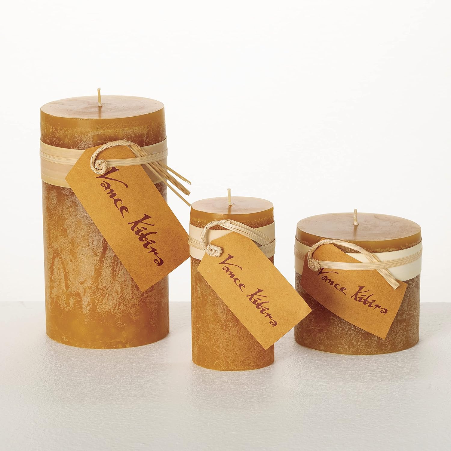 Sullivans Vance Kitira Set of 3 Pillar Candles, Clean