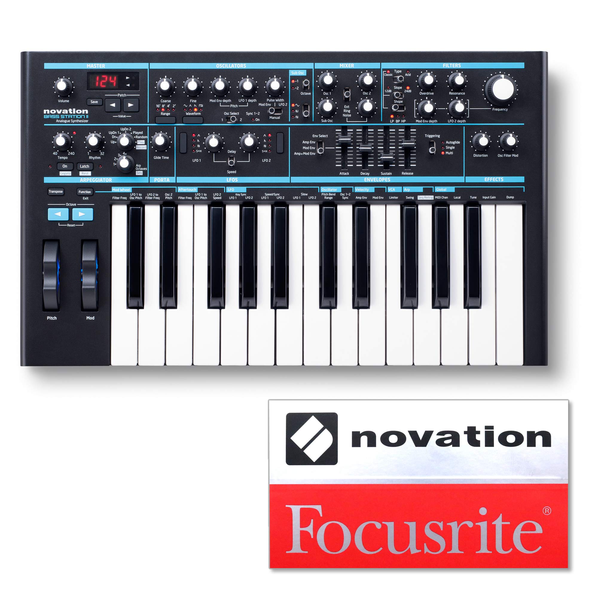 Amazon | NOVATION ノベーション アナログシンセサイザー 25鍵 