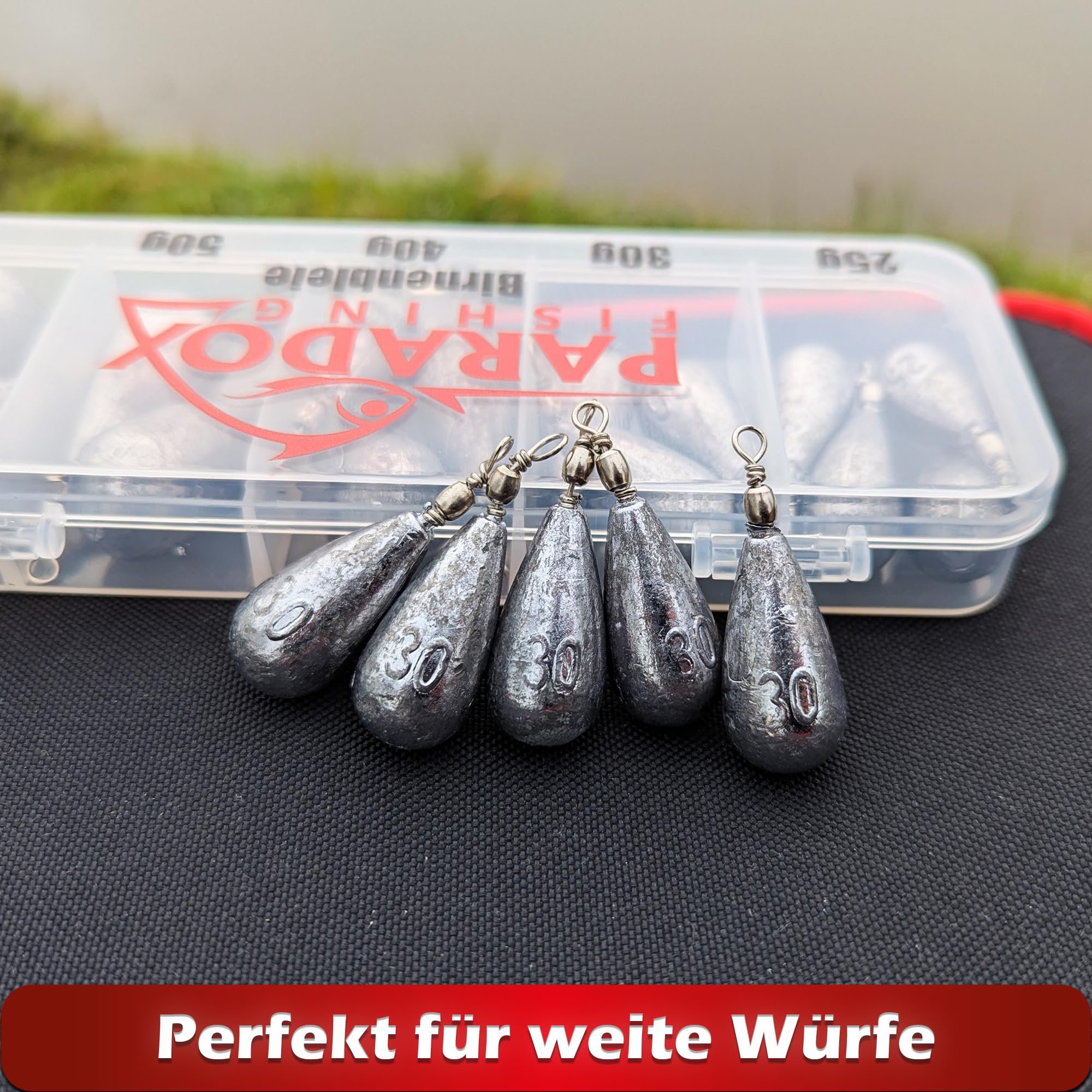 Paradox Fishing Zestaw ołówia gruszczynnego, 5 x 30 g, ołów, wędkarski