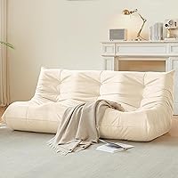 Vista 16 de Silla Puf, Silla Puf Fireside Sofá para Adultos, Sillas Puf para Adolescentes con Espuma de Alta Resistencia, Espuma Viscoelástica y Base