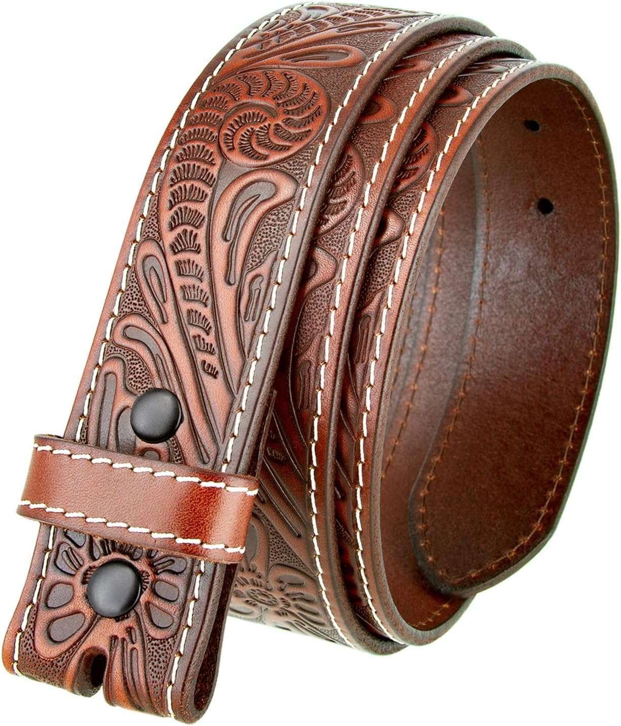 Belts.comGenuine Full Grain Western Engraved Tooled Leather Strap or Belt 1-1/2" Wide