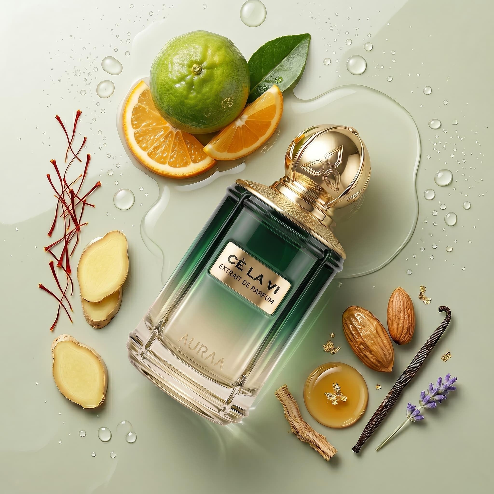 Auraa Desire Ce La Vi Extrait de Parfum, 100 ml, langanhaltendes Vanilleparfüm für Damen und Herren, Safran-Lavendel-Sommerduft für Herren, Libre Le Parfum