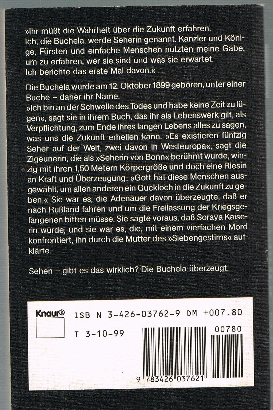 Ich aber sage euch: Das Vermächtnis der grossen Seherin