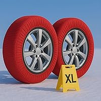 CARALL Calze da Neve Omologate Italia, Colore Rosso