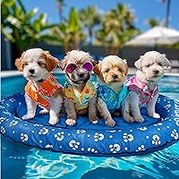 Vista 1 de Flotador de piscina para perros, flotadores inflables para piscina, flotadores de piscina para perros pequeños, medianos y grandes, a prueba