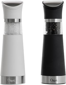Ozeri Graviti Pro Electric Salt and Pepper Grinder Set, BPA-Free