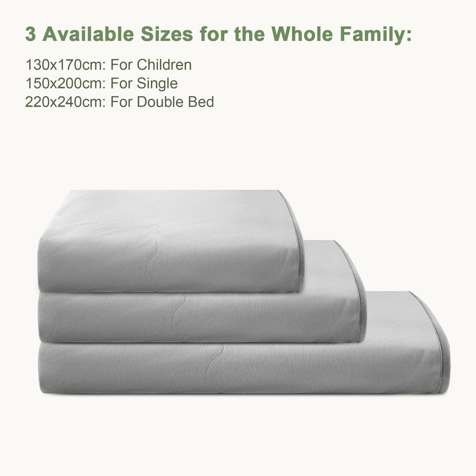 Winthome Kühldecke Stromfreie Kühlung Q-Max>0.4, Sommerdecke Wendesign, Kühlende Decke Weich Atmungsaktiv Keine Hitzestauung, Cooling Blanket Lindert Hitzewallungen&Nachtschweiß, OEKO (Grau,150x200cm)